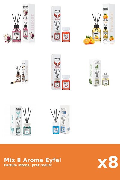 Eyfel Set 8 Mix Variat: 7 arome