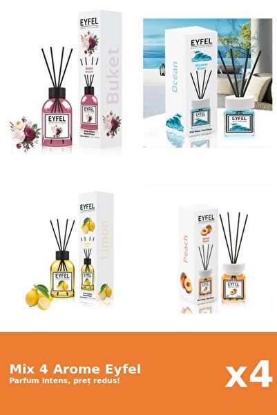 Eyfel Set 4 Mix Eyfel: 1x Bouquet, 1x Lamaie, 1x Ocean, 1x Piersica
