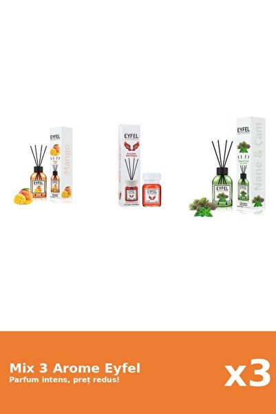 Eyfel Set 3 Mix Eyfel: 1x Mango, 1x Pin Si Menta, 1x Red Dragon