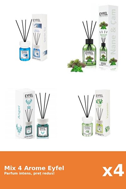 Eyfel Set 4 Mix Eyfel: 1x Angel, 1x Cool Water, 1x Iasomie, 1x Pin Si Menta