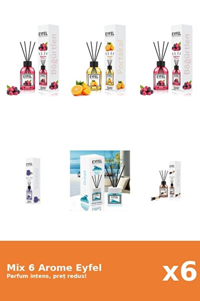 Eyfel Set 6 Mix Eyfel: 2x Fructe De Padure, 1x Ocean, 1x Portocala, 1x Vanili...