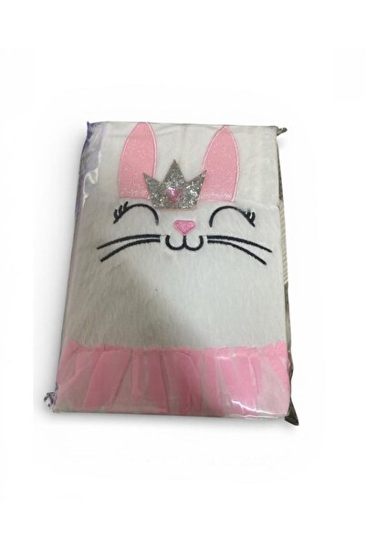 EREN HEDİYELİK 20 cm Rabbit Furry Plush Notebook 0292