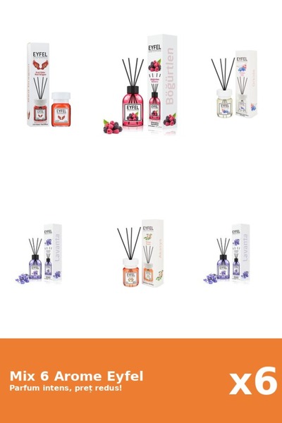 Eyfel Set 6 Mix Eyfel: 1x Acacia, 1x Fructe De Padure, 2x Lavanda, 1x Orhidee...