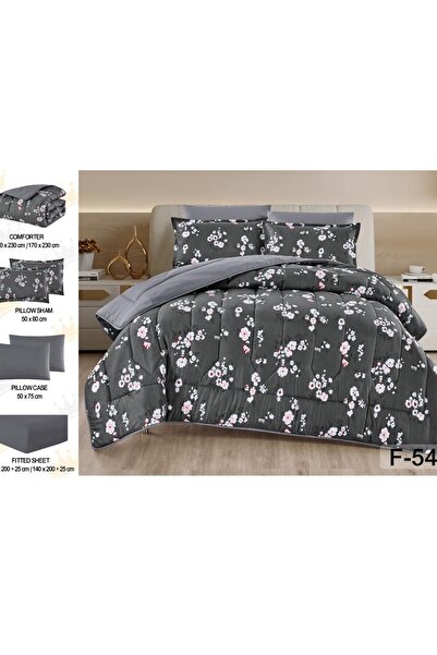 alzawia لحاف نفرين 6 قطع منفوخ ميكروفايبر مشجر وجهين