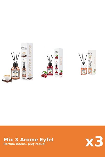 Eyfel Set 3 Mix Eyfel: 1x Acacia, 1x Cafea, 1x Cirese