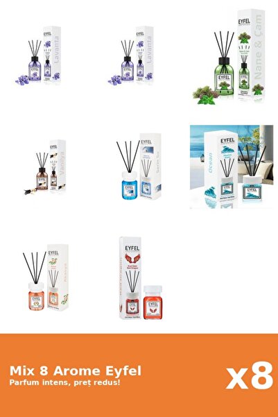 Eyfel Set 8 Mix Variat: 7 arome