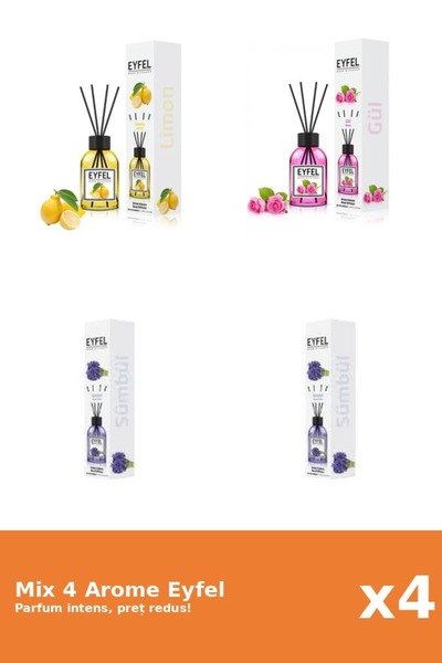 Eyfel Set 4 Mix Eyfel: 1x Lamaie, 1x Trandafir, 2x Zambile