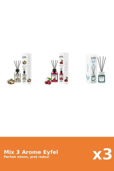 Eyfel Set 3 Mix Eyfel: 1x Angel, 1x Cirese, 1x Nuca De Cocos