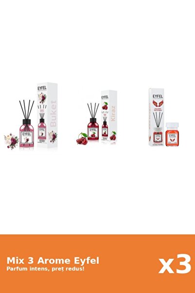 Eyfel Set 3 Mix Eyfel: 1x Bouquet, 1x Cirese, 1x Red Dragon