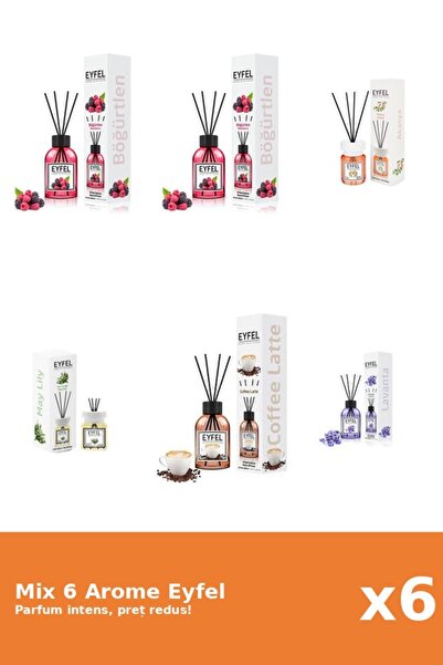 Eyfel Set 6 Mix Eyfel: 1x Acacia, 1x Cafea, 2x Fructe De Padure, 1x Lacramioa...