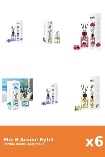 Eyfel Set 6 Mix Eyfel: 1x Fructe De Padure, 1x Lacramioare, 2x Lavanda, 1x Ma...