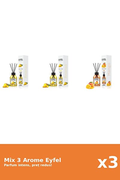 Eyfel Set 3 Mix Eyfel: 2x Ananas, 1x Mango