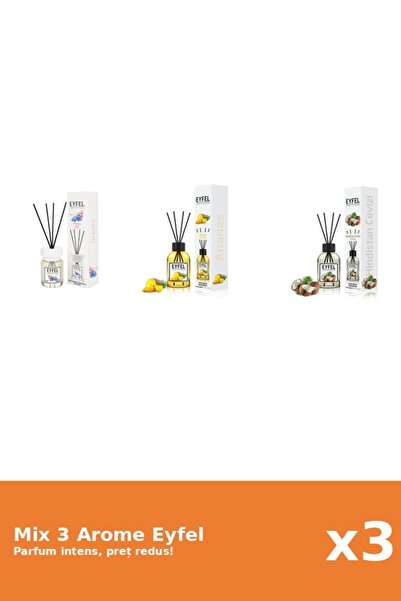 Eyfel Set 3 Mix Eyfel: 1x Ananas, 1x Nuca De Cocos, 1x Orhidee