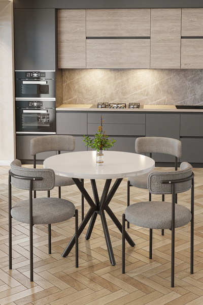 baresmu Tedbar Sandalye 4 Kişilik - Teddy Sandalye Modern Tasarım