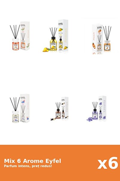 Eyfel Set 6 Mix Eyfel: 1x Acacia, 1x Ananas, 1x Lavanda, 1x Orhidee, 1x Piers...