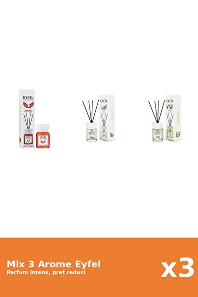 Eyfel Set 3 Mix Eyfel: 1x Iasomie, 1x Orhidee, 1x Red Dragon