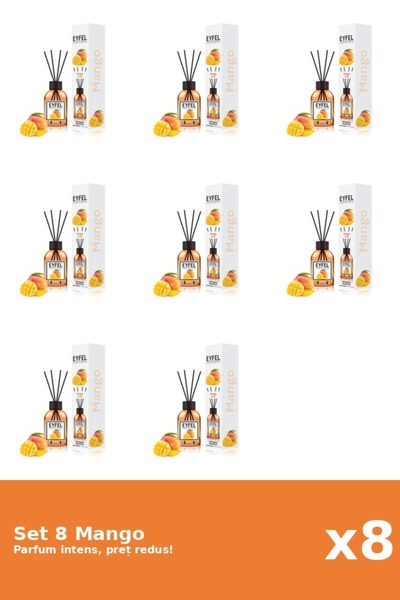 Eyfel Set of 8 Mango Air Freshener, 120 ml