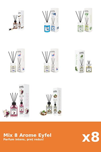Eyfel Set 8 Mix Variat: 7 arome
