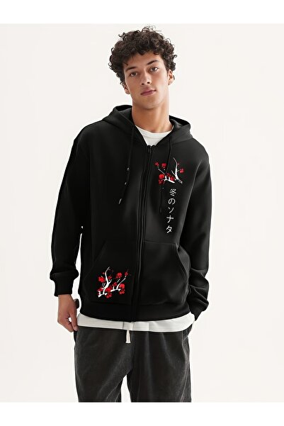 ship master cu imprimeu Hanorac unisex cu supradimensionat fermoare – bumbac ...