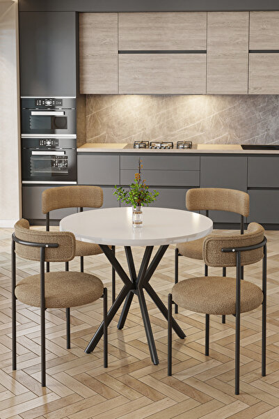 baresmu Tedbar Sandalye 4 Kişilik - Teddy Sandalye Modern Tasarım