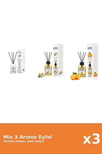 Eyfel Set 3 Mix Eyfel: 1x Mana Maicii Domnului, 1x Orhidee, 1x Portocala