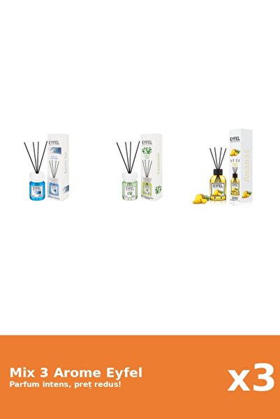 Eyfel Set 3 Mix Eyfel: 1x Ananas, 1x Cool Water, 1x Iasomie