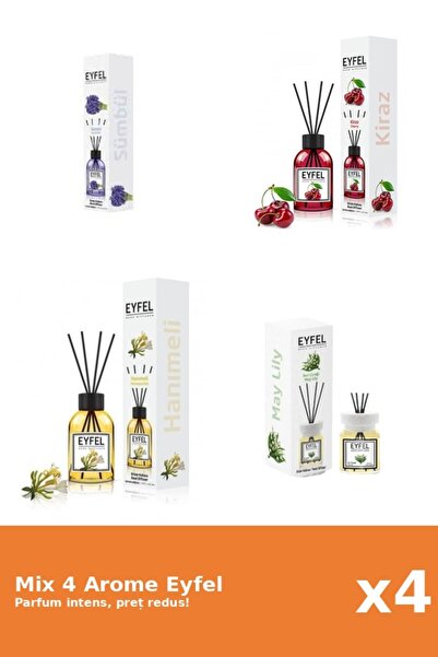 Eyfel Set 4 Mix Eyfel: 1x Cirese, 1x Lacramioare, 1x Mana Maicii Domnului, 1x...