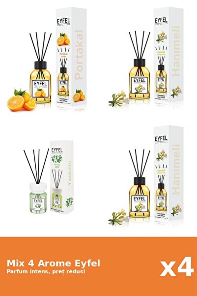 Eyfel Set 4 Mix Eyfel: 1x Iasomie, 2x Mana Maicii Domnului, 1x Portocala
