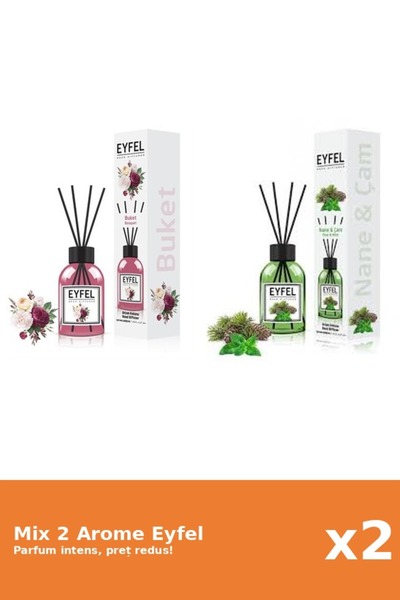 Eyfel Set 2 Mix Eyfel: 1x Bouquet, 1x Pin Si Menta