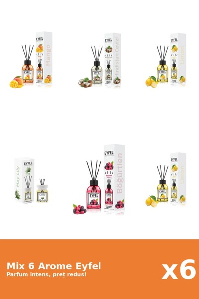 Eyfel Set 6 Mix Eyfel: 1x Fructe De Padure, 1x Lacramioare, 2x Lamaie, 1x Man...