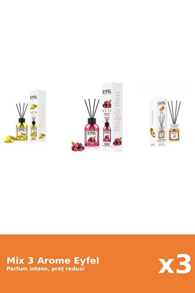 Eyfel Set 3 Mix Eyfel: 1x Ananas, 1x Fructe De Padure, 1x Piersica