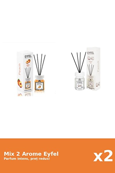 Eyfel Set 2 Mix Eyfel: 1x Bumbac, 1x Piersica
