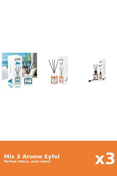 Eyfel Set 3 Mix Eyfel: 1x Acacia, 1x Ocean, 1x Vanilie