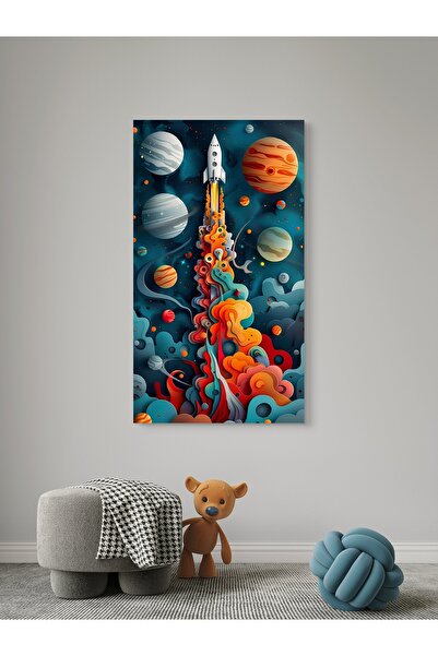 Duha Art MDF UV Baskı Çerçevesiz Yapışkanlı Çocuk Odası Tablosu | Modern Deko...