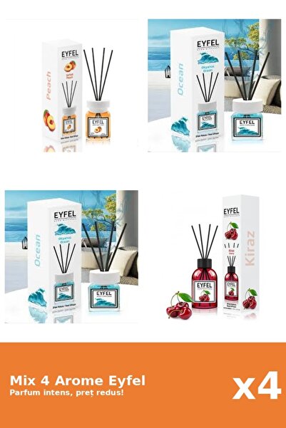 Eyfel Set 4 Mix Eyfel: 1x Cherries, 2x Ocean, 1x Peach