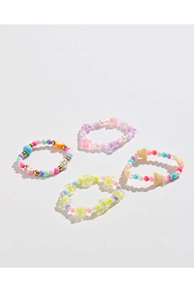 REDTAG مجموعة أساور مزخرفة متنوعة للبنات (4 قطع)