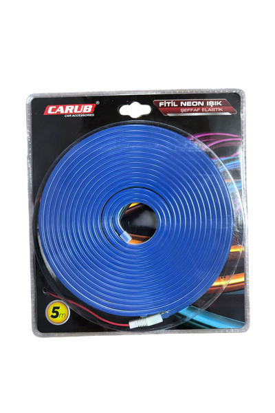 Carub 5 Metre Neon Led Mavi 12v (Kesilebilir) BR 432 75 92