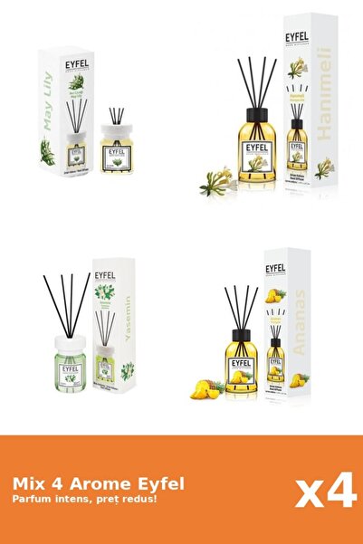 Eyfel Set 4 Mix Eyfel: 1x Ananas, 1x Iasomie, 1x Lacramioare, 1x Mana Maicii ...