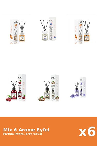 Eyfel Set 6 Mix Eyfel: 1x Cirese, 1x Lavanda, 1x Nuca De Cocos, 1x Orhidee, 2...