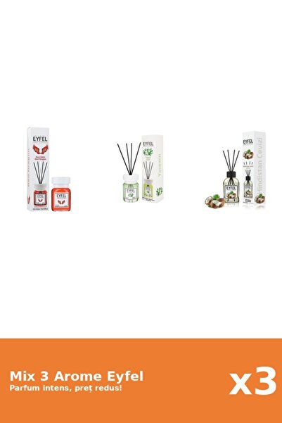 Eyfel Set 3 Mix Eyfel: 1x Iasomie, 1x Nuca De Cocos, 1x Red Dragon