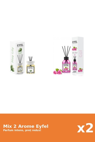 Eyfel Set 2 Mix Eyfel: 1x Lacramioare, 1x Trandafir