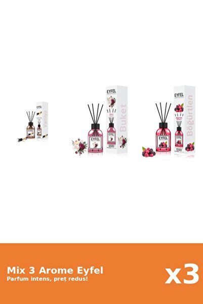 Eyfel Set 3 Mix Eyfel: 1x Bouquet, 1x Fructe De Padure, 1x Vanilie