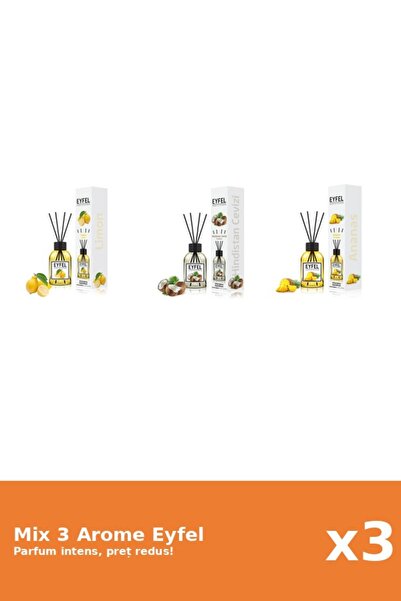 Eyfel Set 3 Mix Eyfel: 1x Ananas, 1x Lamaie, 1x Nuca De Cocos