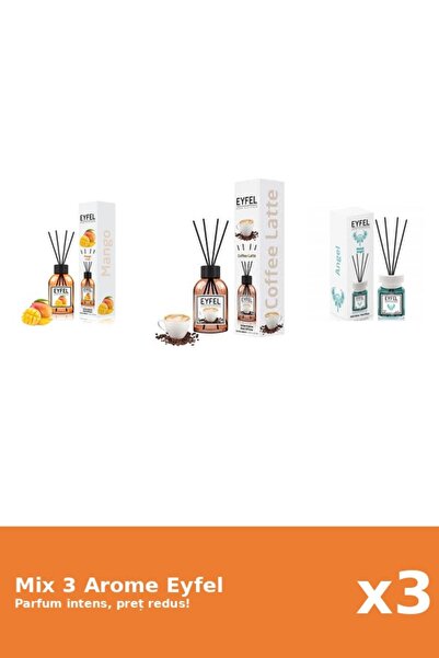 Eyfel Set 3 Mix Eyfel: 1x Angel, 1x Cafea, 1x Mango