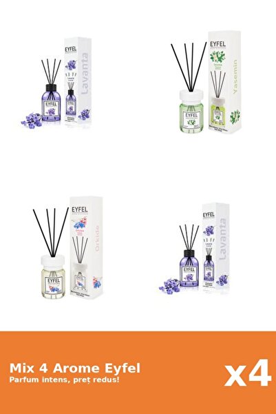 Eyfel Set 4 Mix Eyfel: 1x Iasomie, 2x Lavanda, 1x Orhidee