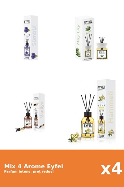 Eyfel Set 4 Mix Eyfel: 1x Lacramioare, 1x Mana Maicii Domnului, 1x Vanilie, 1...