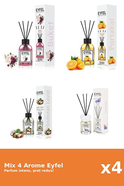 Eyfel Set 4 Mix Eyfel: 1x Bouquet, 1x Coconut, 1x Orchid, 1x Orange