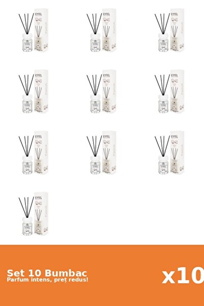 Eyfel Set 10 Odorizant Bumbac, 120 ml