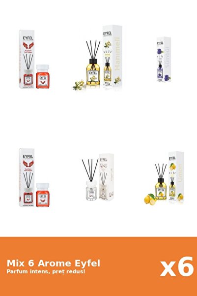 Eyfel Set 6 Mix Eyfel: 1x Bumbac, 1x Lamaie, 1x Mana Maicii Domnului, 2x Red ...