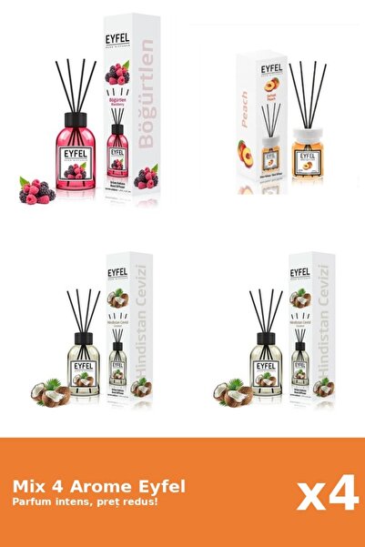 Eyfel Set 4 Mix Eyfel: 1x Fructe De Padure, 2x Nuca De Cocos, 1x Piersica